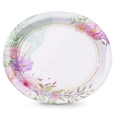 50 Count Floral Oval Paper