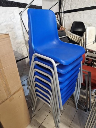 Set stacking chairs - 8x,