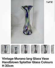 Vintage Murano larg Glass Vase