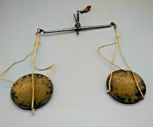 Antique brass steel pocket - &,