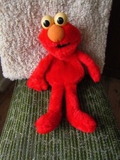 Elmo Plush Pyjama Case Soft Toy Sesame Street Collectible 1997 Vintage Retro