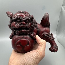 Chinese Fu Foo Dog Lion Dragon Guardian Figurine 11cm tall 1.5 kgs