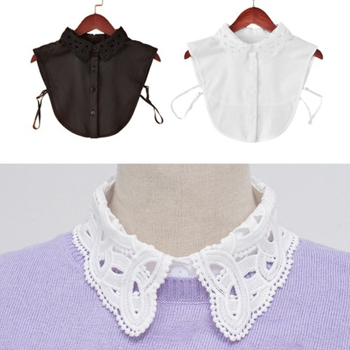 White black detachable false - white,