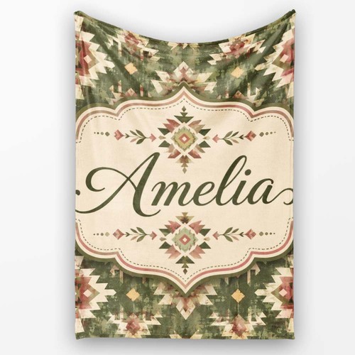 Soft fleece blanket - fleece, green