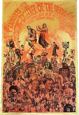 Original Foil LEGALISE CANNABIS Poster. MARTIN SHARP. Oz magazine.