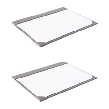 Osco grey faux leather desk - osco,