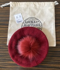 Lock & co Hatters London 100% Wool Pompom Beret Hat Women Beret Cap one size 