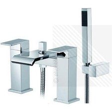Bathroom Tap Set Designer Bath Filler Shower Waterfall Mixer Chrome