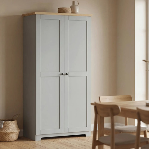 Wooden kitchen pantry cupboard - kitchen,