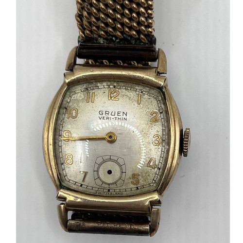Gruen veri thin watch - gruen, gold