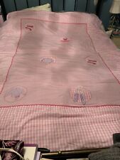 Girls pink Laura Ashley thin appliquéd throw 