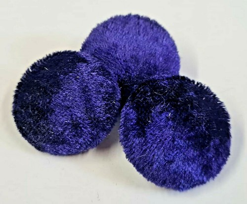 Purple crushed velvet - crushed, buttons