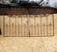 Antique Wrought Iron Gates – Victorian – Ornate Scroll & Fleur-de-Lis Design