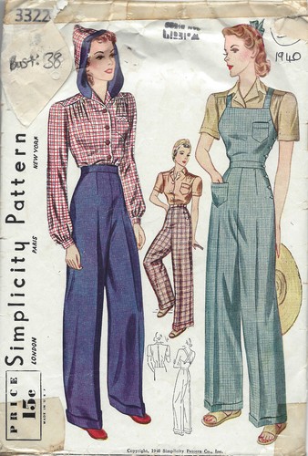 1940 vintage sewing pattern - sewing,