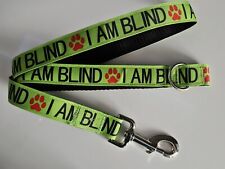 I Am Blind Inspired Design Handmade Dog Lead 4ft Approx