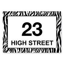 Pack of 4 Personalised Zebra