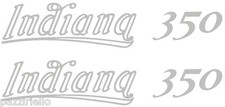 Kit 4 stickers for sides x motorcycle Ducati Indiana 350 stickers Indiana350 SILVER