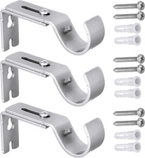 3 Pcs Curtain Pole Bracket