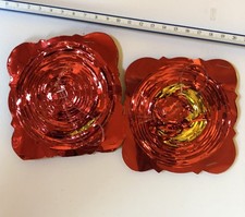 2 VTG FOIL GARLAND CHRISTMAS