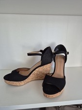 H&M Black Wedges / Wedge Sandals- Size EU 40 - UK 6.5 Only Worn Twice