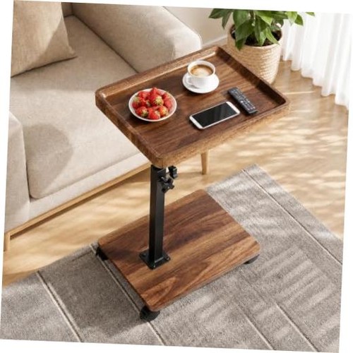 Walnut end table - c,