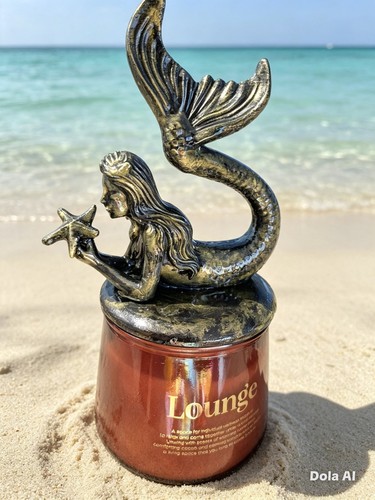 Gothic mermaid jar candle - mermaid,
