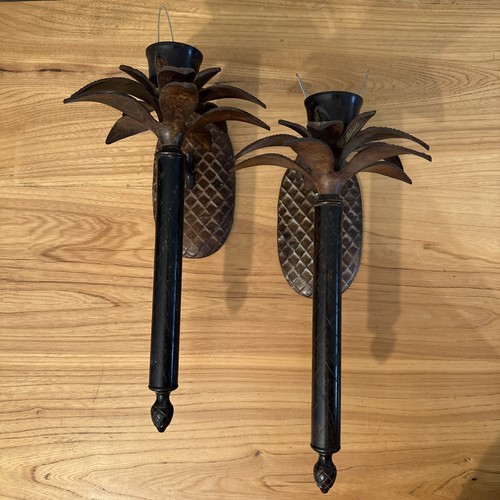 Vtg brass pineapple - vtg, palm