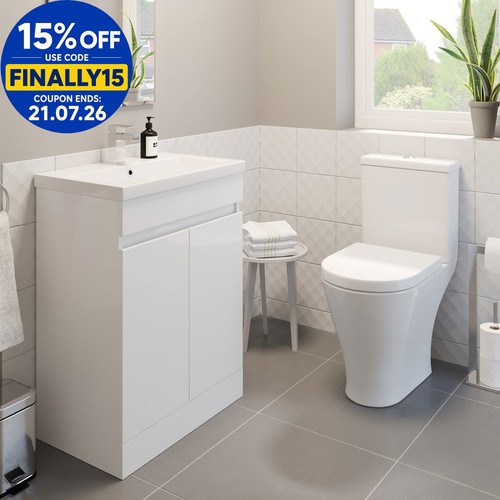 600mm bathroom gloss - 600mm,