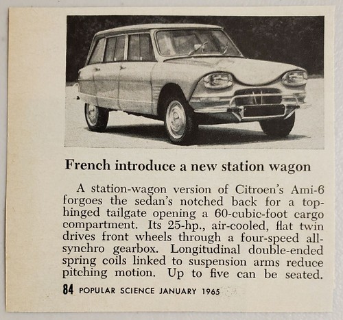 1965 magazine photo citroen - magazine,