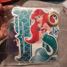 Mermaid Ariel backdrop banner cake cupcake topper kids birthday party decoration