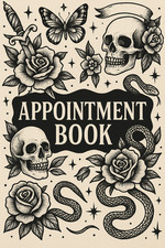 Appointment Book (Tattoo Parlour Style) - A4 101 Pages