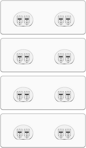 Miutme pack shower caddy - 4-pack,