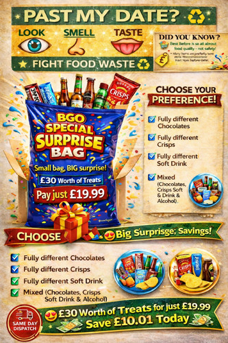 Surprise box mystery food - box,