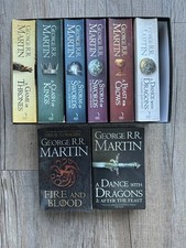 A Song of Ice & Fire Books Set 1-7 + Fire & Blood (Game of Thrones)