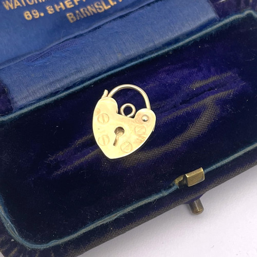 Vintage 9ct gold heart - vintage,