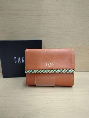 Daks trifold wallet brown - daks,