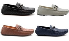 New Mens Slip On Embossed