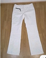 Next Ladies White Softshell  ski & board Pants UK Size 14 Trousers Zips