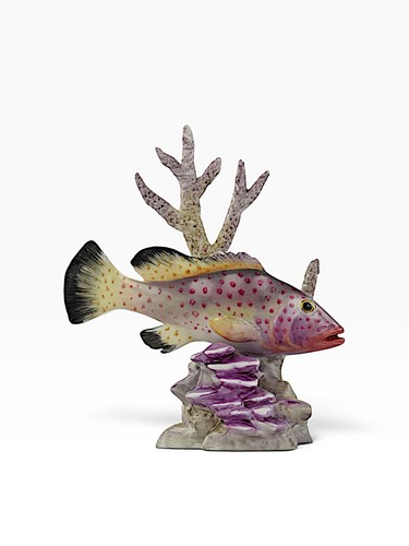 Royal worcester fish - royal, red