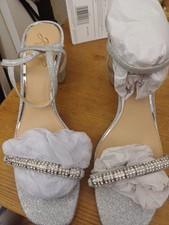 jewel badgley mischka Silver Sandals NEW
