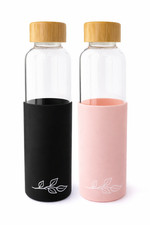 Glass water bottle - glass,