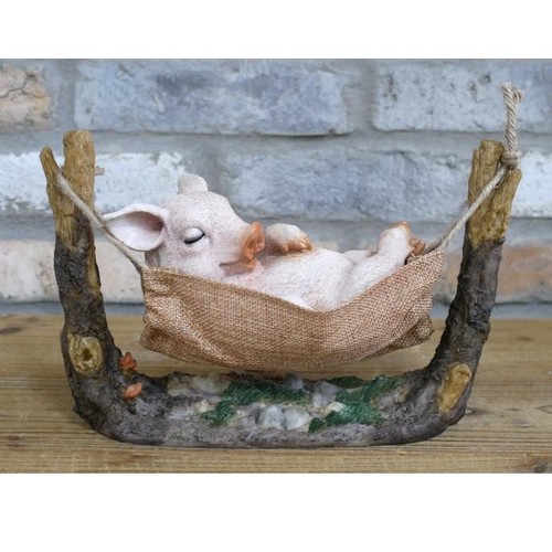 Pig resin figurine ornament - pig,