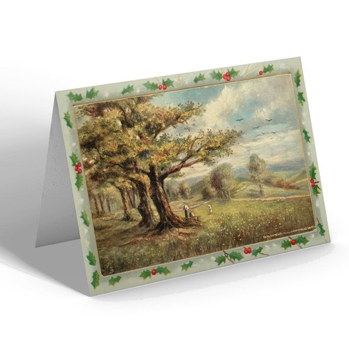 Xmas notelet vintage london - notelet,