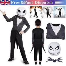Halloween Jack Skellington cosplay Kids Boys Party COSPLAY Costume cosplay