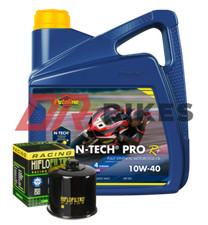 Kawasaki ZX636 B1 B2 ZX6R Ninja 03 04 Putoline N-Tech Pro R+ 10W40 and Race Oil 