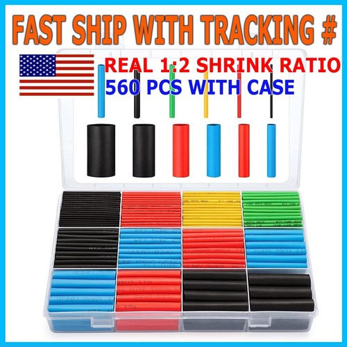 560pc assorted heat shrink - heat,