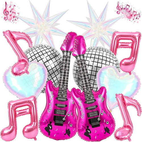 14pcs disco party balloon set - 14pcs,