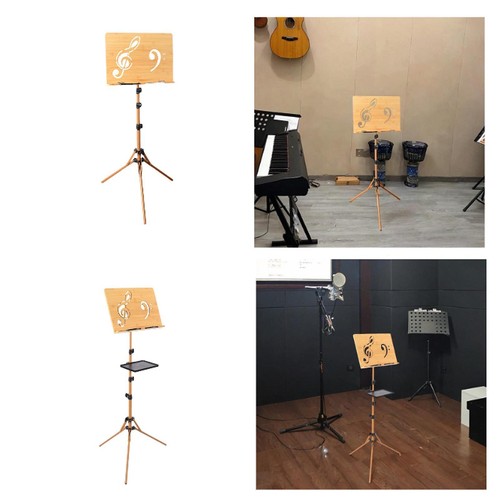 Wooden music stand foldable - music,