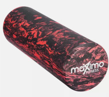 Maximo Fitness Foam Roller Red/Black Non-Slip Exercise & Yoga - 45cm x 15cm