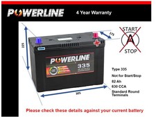 Battery fits FORD RANGER